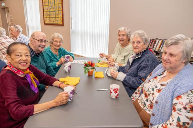 Making friends at Mareham le Fen's soup group.