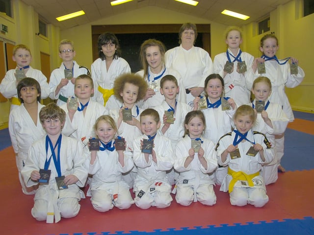 Digby’s Acorn Judo Club celebrating a medal haul at the regional level. Members claimed 29 medals - a mix of bronze, silver and gold - at the Amateur Judo Association East Midlands Area closed competition.