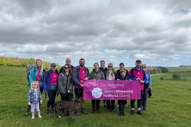 Pictured are some of those who took part in last year’s Wolds Walk
