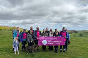 Pictured are some of those who took part in last year’s Wolds Walk