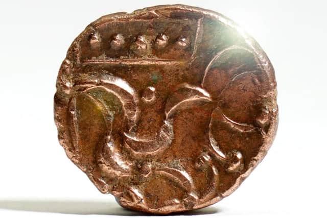 The small gold coin is expected to fetch between £2,000-4,000, say auctioneers, thanks to the fifth dot. Photo: David Duggleby