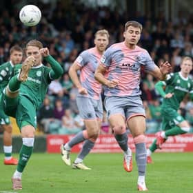 Pilgrims on their way to a heavy defeat at Yeovil - photo by Chris Bray.
