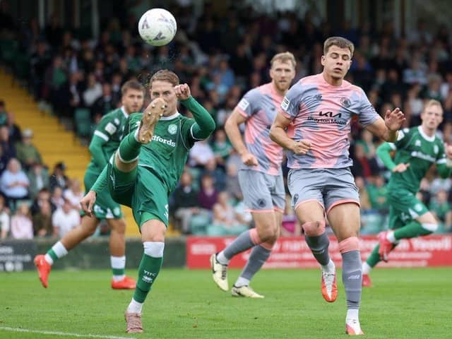 Pilgrims on their way to a heavy defeat at Yeovil - photo by Chris Bray.