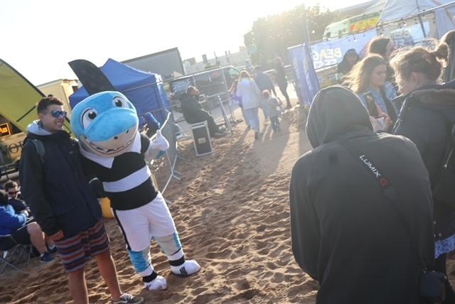 One of the characters whp dropped in at Beach Fest.