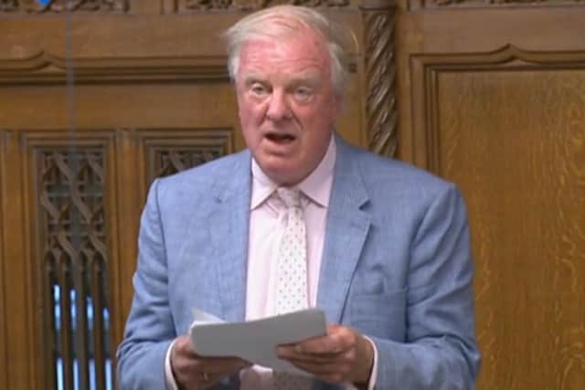 Sir Edward Leigh, Conservative MP for Gainsborough, speaking at the House of the Commons. (Photo by: Twitter)