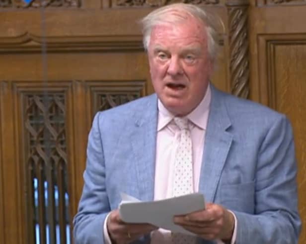 Sir Edward Leigh, Conservative MP for Gainsborough, speaking at the House of the Commons. (Photo by: Twitter)