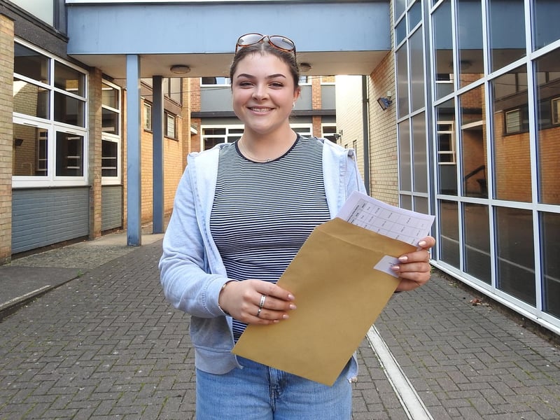 Head Girl Olivia Barrett, is off to Glasgow University this September after achieving highly in her A Levels despite a tough year for her family. Photo: AH