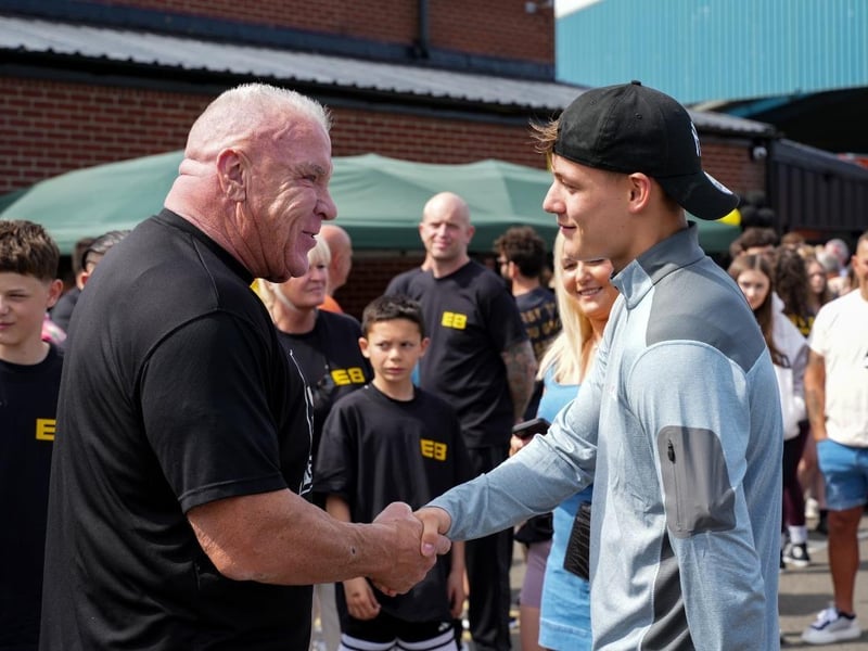 ... meeting some of those who attended the event.