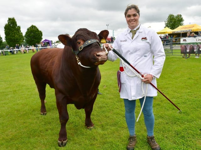 Hayley Williamson from Red House Farm, near Woodhall Spa, was exhibiting for the third time.