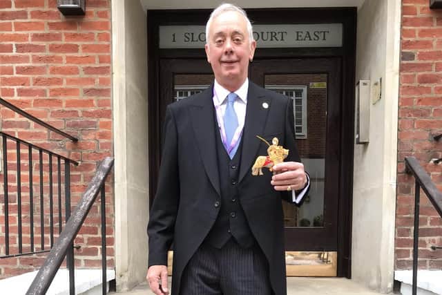 Francis Dymoke served as Kings Champion at King Charles III's coronation in May.