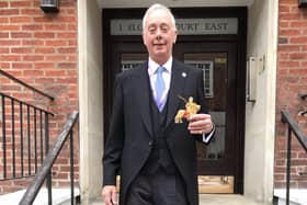 Francis Dymoke served as Kings Champion at King Charles III's coronation in May.