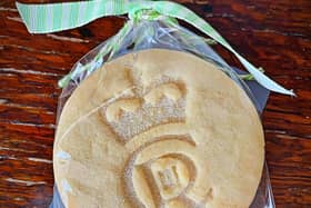 One of Foxy Cakes & Bakes butter biscuits