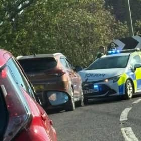 The accident, involving a marked police car, took place in Huttoft on October 13.
