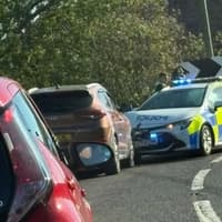 Police officer injured in two-vehicle collision on Lincolnshire road