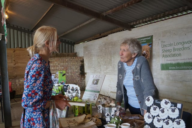 Ewe could find plenty of sheepish items on the Lincoln Longwool Sheep Breeders Association stall