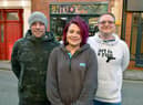 From left: Matt Lodge, Dale Tyler-Lodge, and Sam Evardson of the NTKO Gallery.