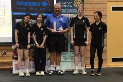 The Intermediate (Year 10) prize was won by a team from Kesteven and Sleaford High School, Sleaford.