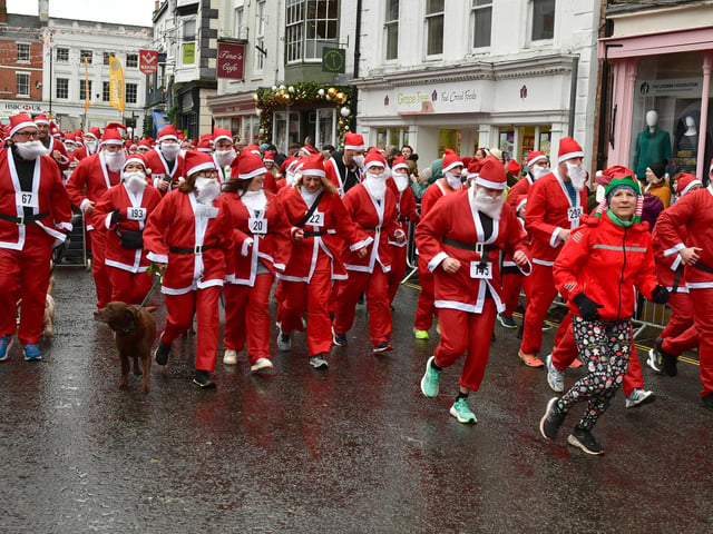 Some ran, some jogged and some just walked. It didn't matter on the first Santa Run For Life event in Louth.
