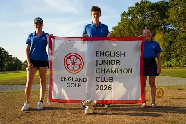 Sturminster Marshall Golf Club win the 2026 English Junior Champion Club title at Woodhall Spa's Golf Week.