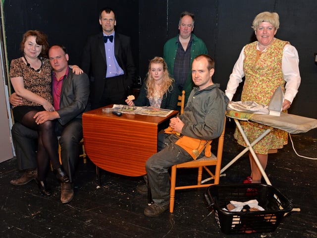 Members of Horncastle Theatre Company, getting set to stage The Rise and Fall of Little Voice at the town's Lion's Theatre.