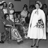 Princess Anne during her tour of Boston's Pilgrim Hospital in 1977.