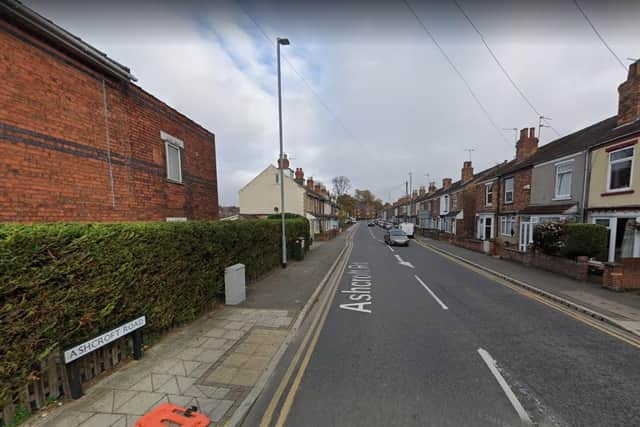 Concrete was thrown through the window of a house in Ashcroft Road, Gainsborough