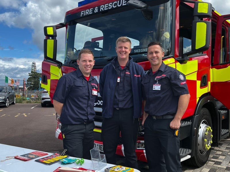 Skegness Fire Station at Flag Day. Credit: RNLI/Brad Johnson