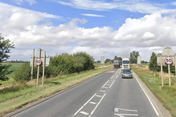 The speed limit for some of the 50mph stretch of the A17 is proposed to be reduced to 40mph. Photo: Google