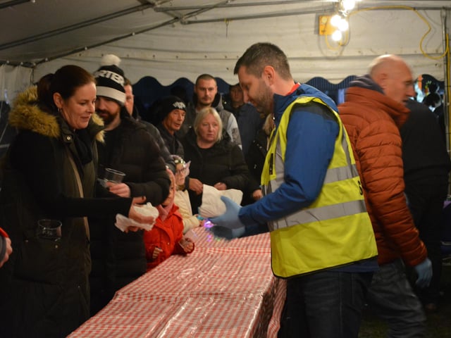 The hot food was kept busy at Market Rasen