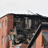 The scene on Wednesday in London Road, following the previous day's fire.