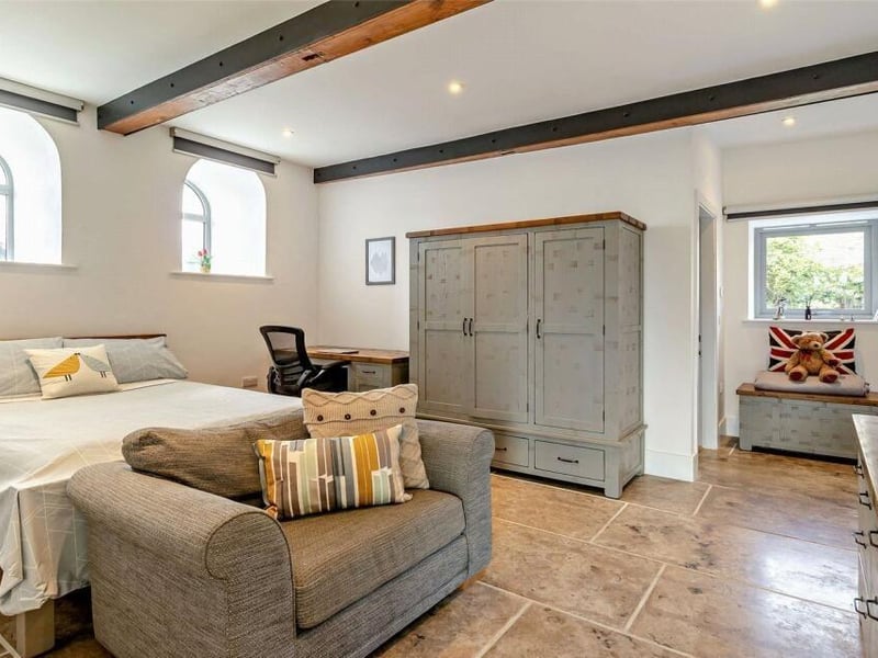 A ground-floor bedroom and ...