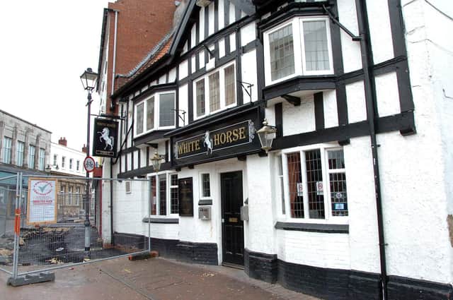 The altercation took place outside the White Horse pub on Silver Street, Gainsborough