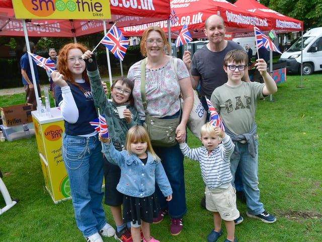Caroline and Mark Miller of Skegness with, from left, Octavia 12, Dexter 8, Molly 3, Stanley 2 and Bertie 11.