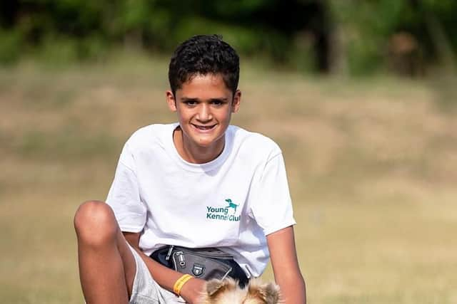 Guy with his dog