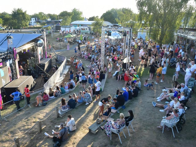 The audience on Friday evening at the Y2K festival. Photo: David Dawson