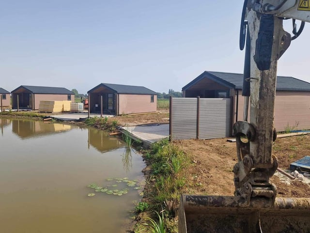 The site pictured under construction