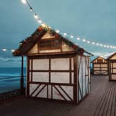 Preparations are underway for a Christmas market and ice skating on Skegness Pier.