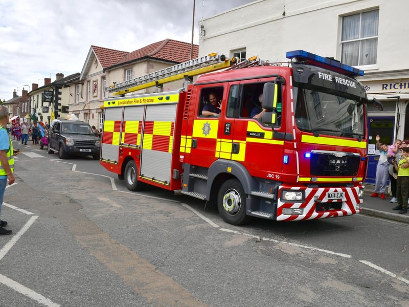 Lincolnshire Fire and Rescue led the parade.