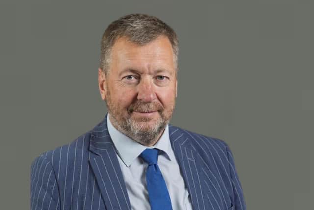 Coun Sean Matthews, of Reform UK, the new leader of Lincolnshire County Council.
