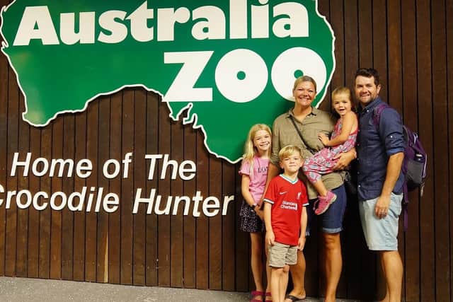 The Lingards at Australia Zoo.