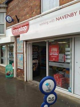 The One Stop shop in Navenby High Street. Photo: JH