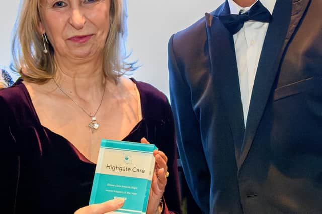 Janet Atkinson with Richard Hoggart, owner of Highgate Care.