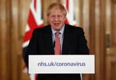 LONDON, ENGLAND - MARCH 12: British Prime Minister Boris Johnson holds a news conference addressing the government's response to the coronavirus outbreak on March 12, 2020 in London, England. (Photo by Simon Dawson-WPA Pool/Getty Images)