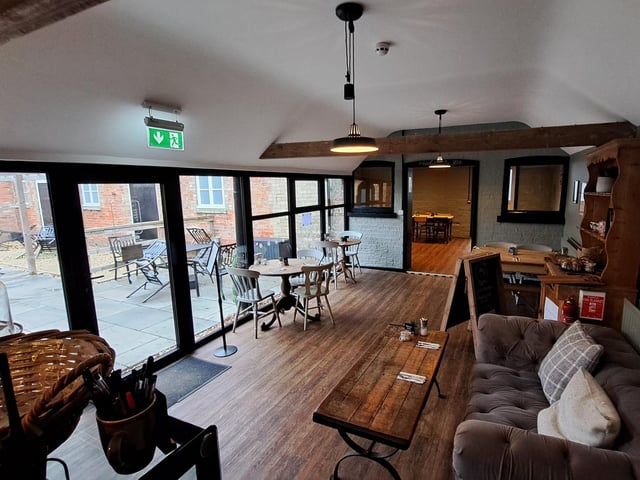 The entrance and serving area of the Courtyard Cafe.