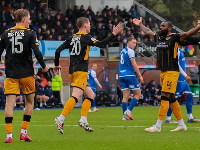 Lenell John-Lewis levels for Boston in the defeat at Eastleigh. Photo by Chris Bray.