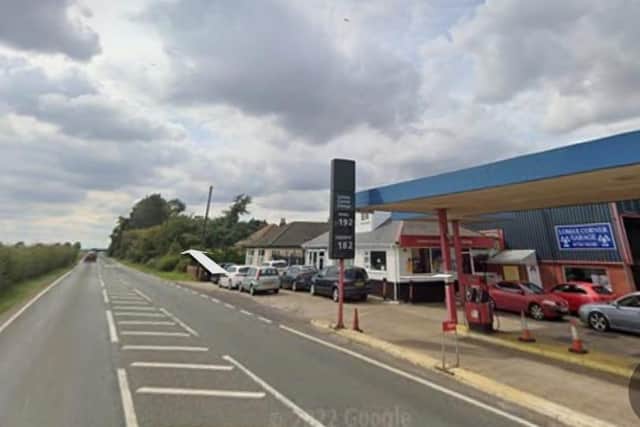 The road was closed near Lomax garage after the latest accident.