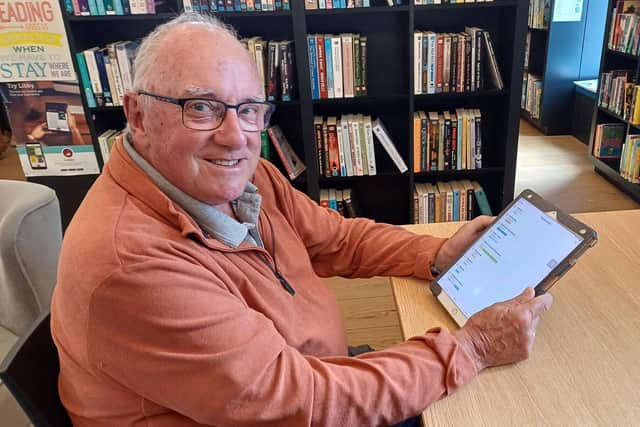 Alan Dennis, the man behind the digital archive, which contains thousands of documents, images and recordings. It can be viewed on multi-platform devices. Image: Dianne Tuckett
