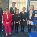 Victoria Atkins MP meets the school council.