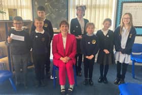 Victoria Atkins MP meets the school council.