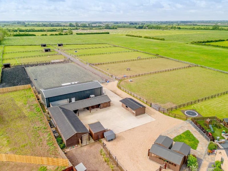The equestrian facilities.